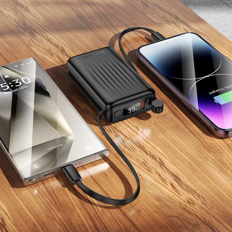 Source Dual PD20W Power Bank with Cable (10000 mAh)