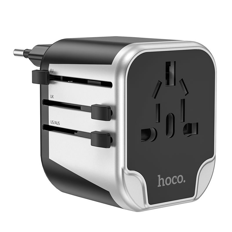 Level 2-Port International Travel Charging Adapter (2 USB-A)