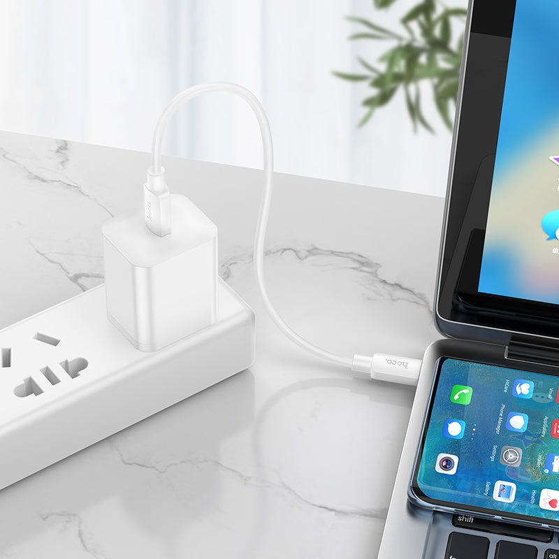 Hoco 60W USB-C to USB-C Data and Charge Cable (0.25m)