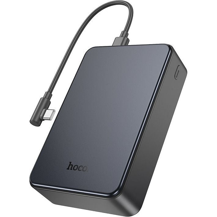 3C Certified Fast Charging Power Bank with Built-in Cable & LED Display (20000mAh)