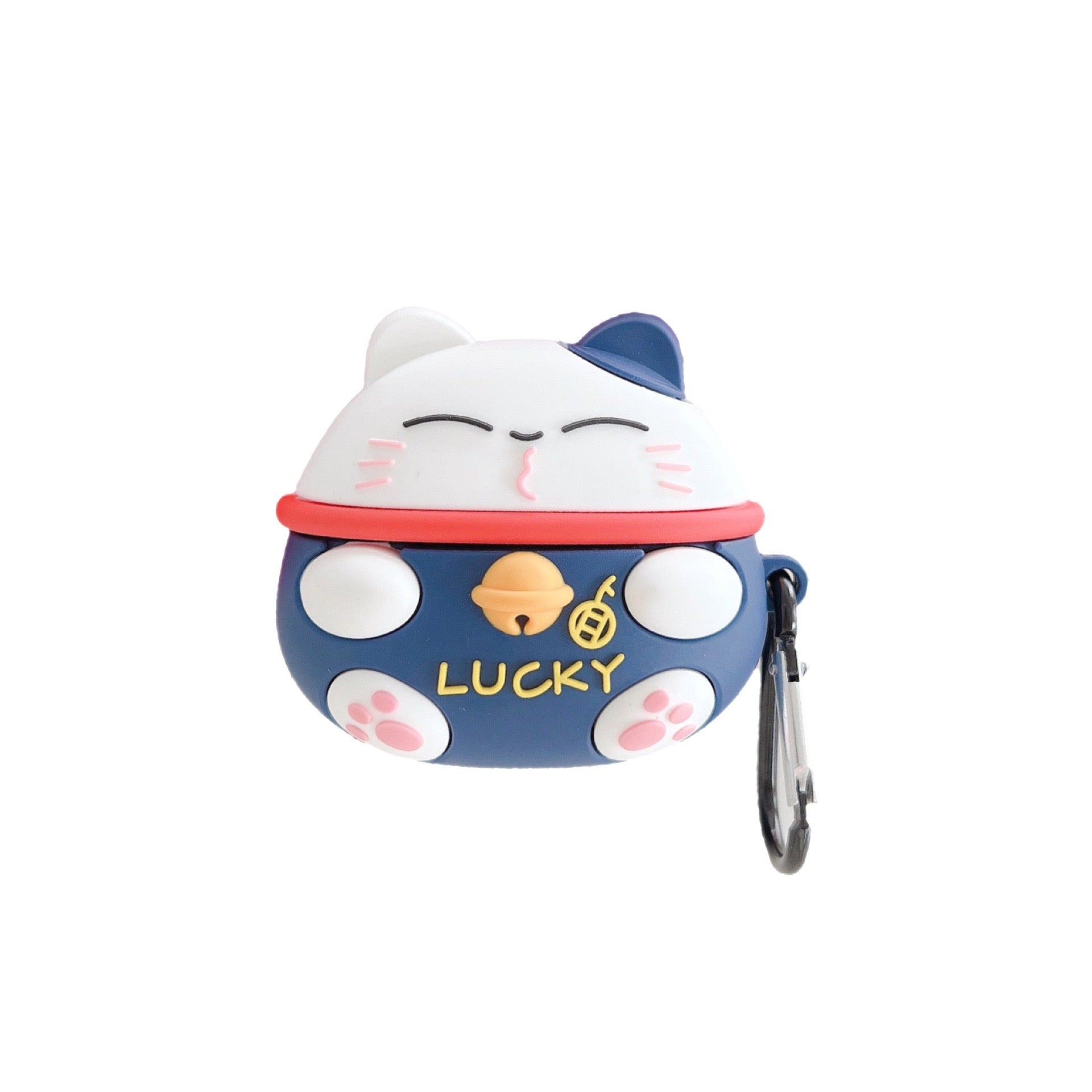 Blue Fortune Lucky Cat AirPods Case