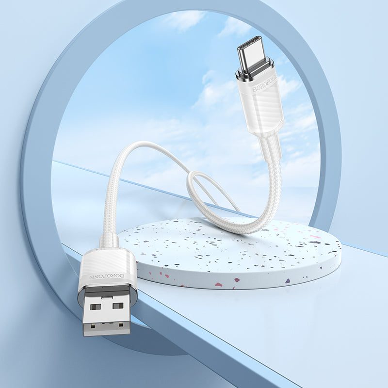 Borofone Braided USB to USB-C Data and Charge Cable (1.2m)