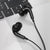Crystal Joy Wire-Controlled 3.5mm Soft Buds Earphones with Mic