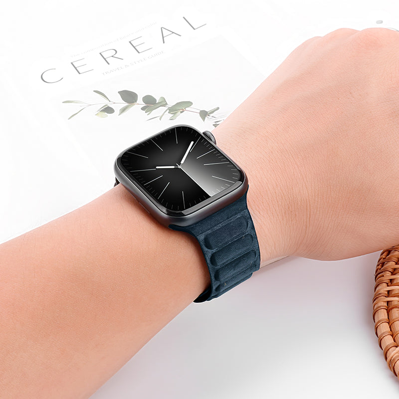 Premium Fine Woven Magnetic Link Replacement Strap for Apple Watch