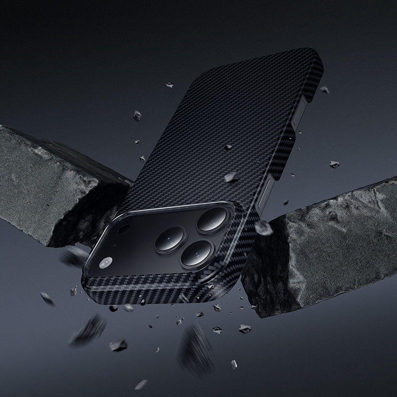 Ultra-Thin Magnetic Carbon Fiber Texture Protective iPhone Case