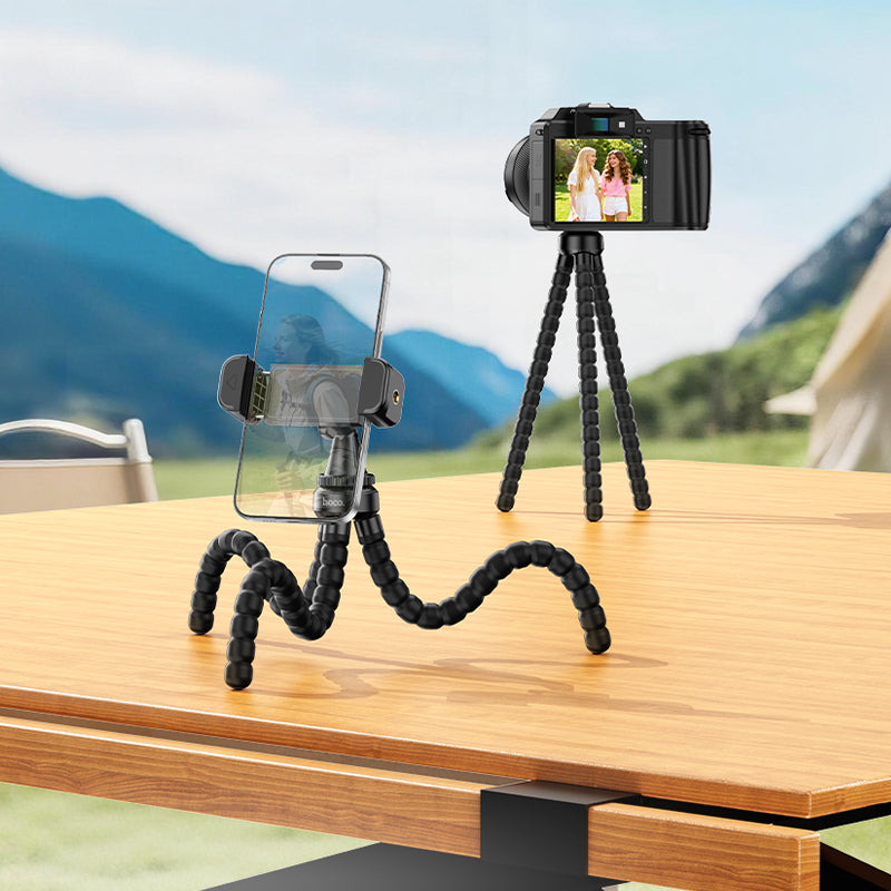 Flexible Octopus Phone Mount Tripod for Action Cameras and Mobile Streaming