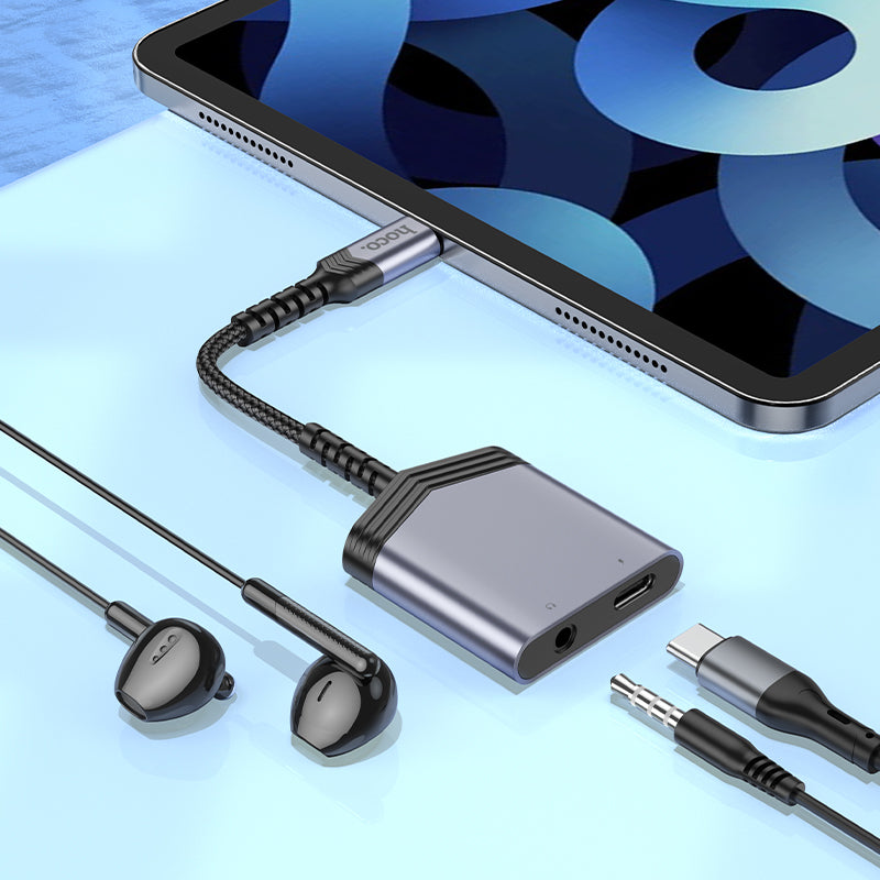 Hoco USB-C to (USB-C + 3.5mm) Audio Splitter