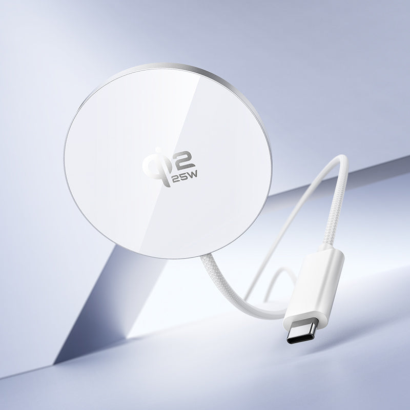 Ultra-Thin 25W Magnetic Wireless Fast Charger with USB-C Cable