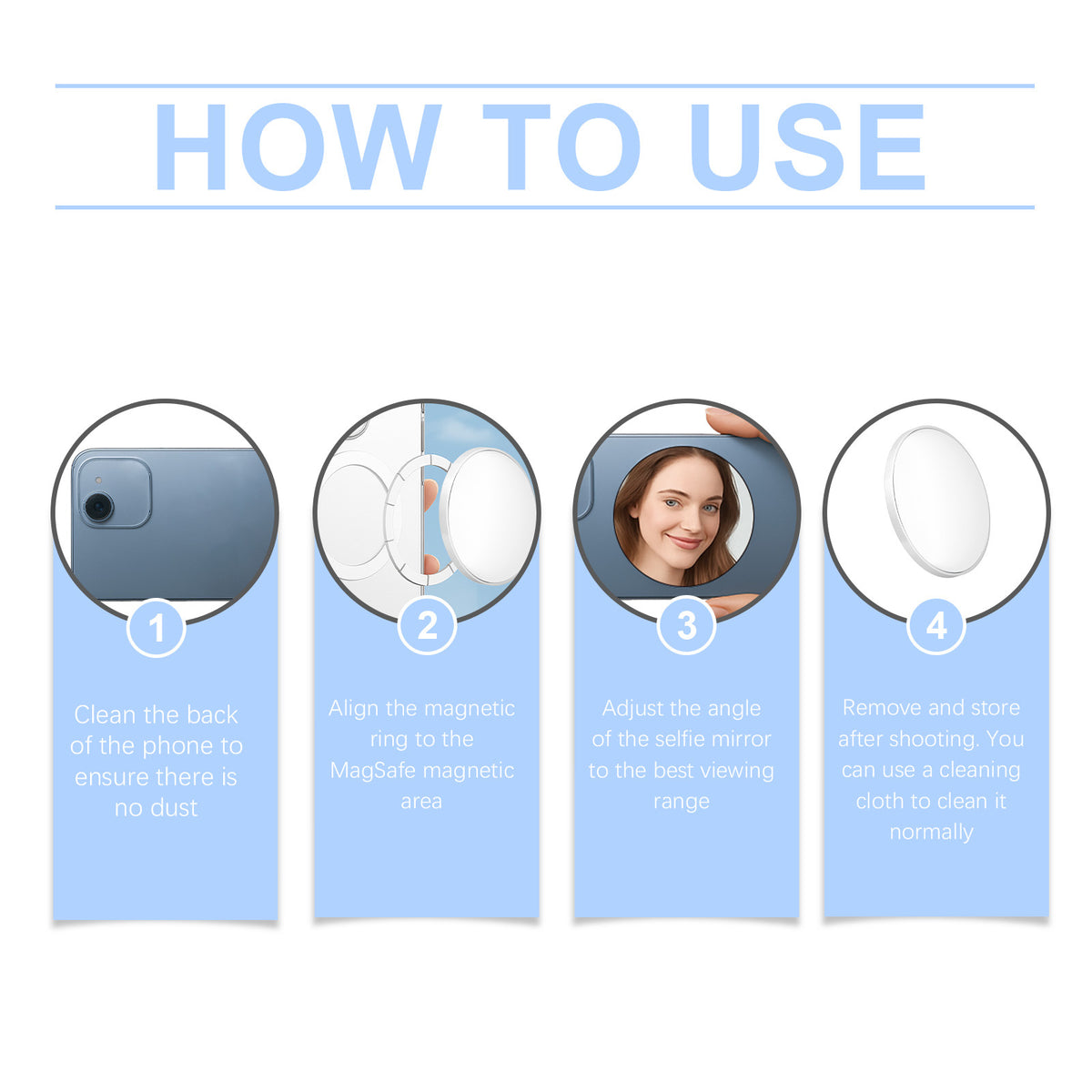 Jue Fish Magnetic Selfie Mirror