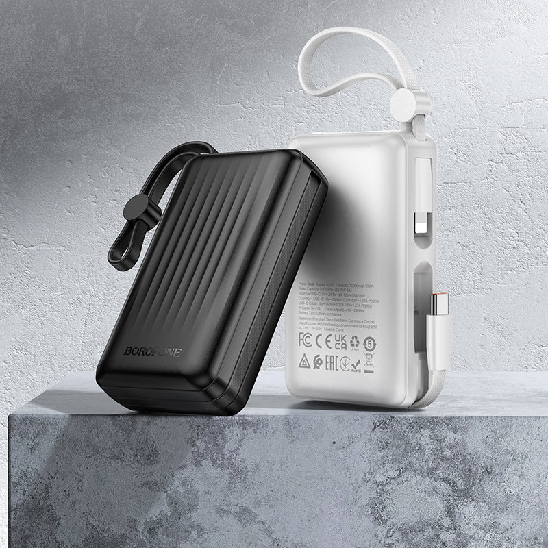 Source Dual PD20W Power Bank with Cable (10000 mAh)