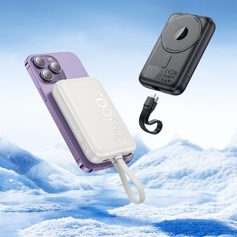 Portable PD20W Magnetic 3-in-1 Power Bank with Bidirectional Cable (10000 mAh)