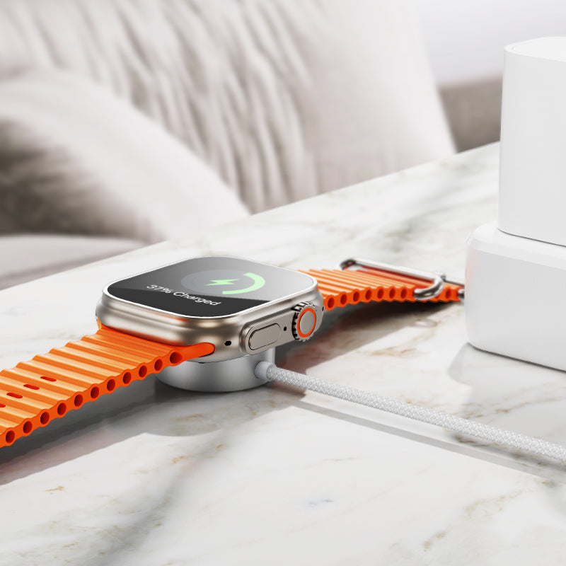 2-in-1 Magnetic Wireless USB-C Watch Charger for Apple & Samsung
