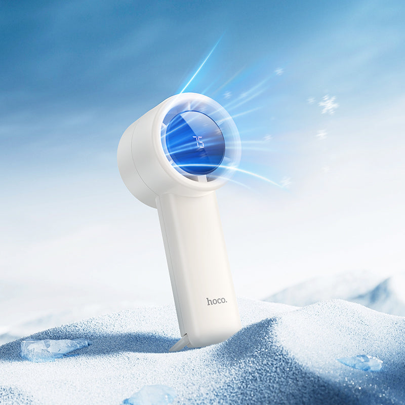 5-Speed Handheld Fan w/ Digital Display