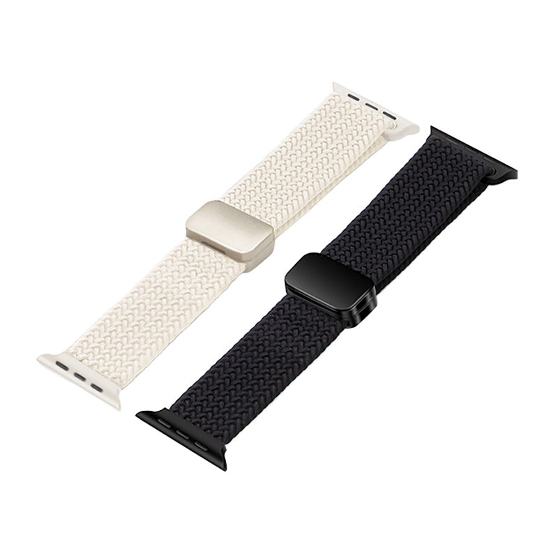 Premium Braided Nylon Loop Band with Magnetic Clasp for Apple Watch
