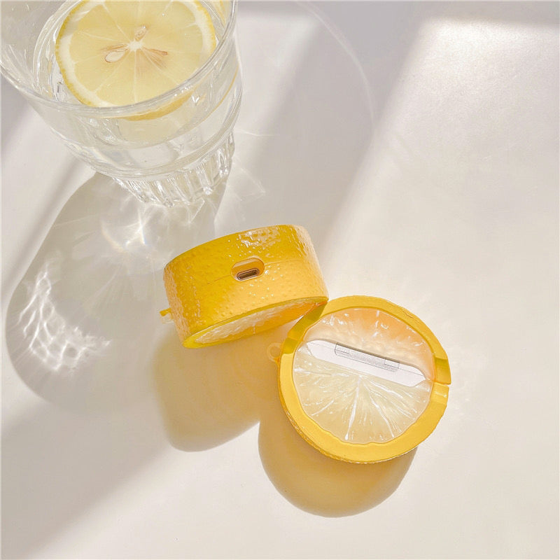 Yellow Lemon AirPods Case