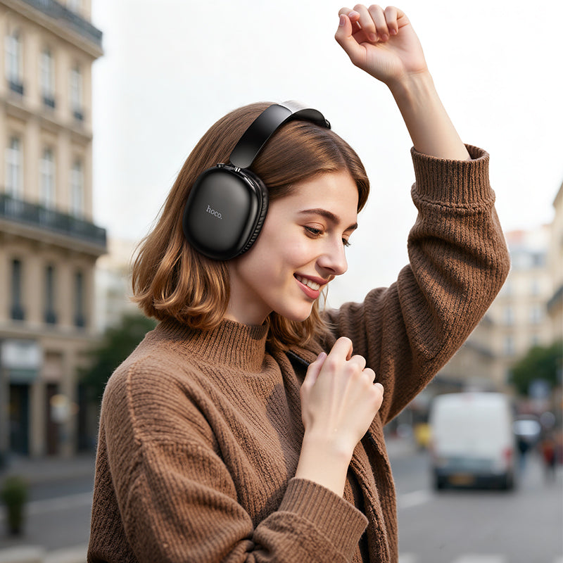 Wireless Over-Ear Bluetooth Headphones with Custom App Control and Extended Battery