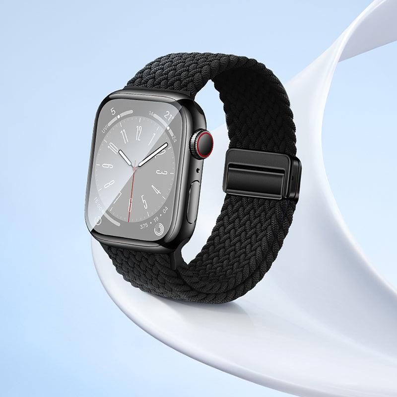 Premium Braided Nylon Loop Band with Magnetic Clasp for Apple Watch