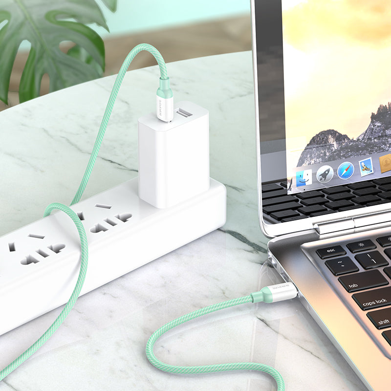 Borofone 100W Braided USB-C to USB-C Data and Charge Cable (1m) - SKmobile Canada