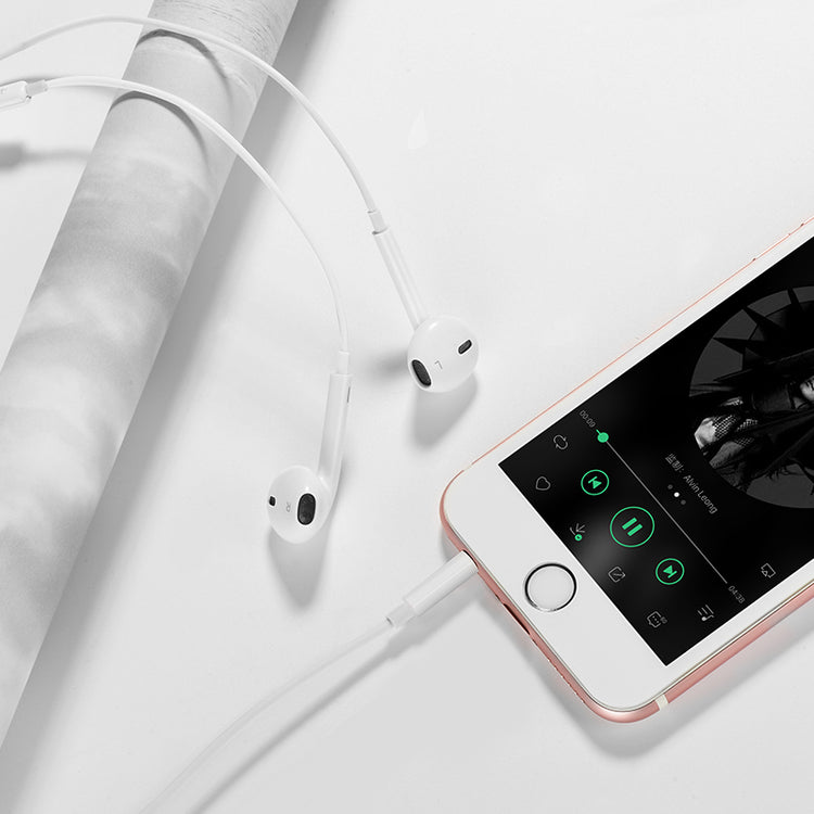 Crystal Joy Wire-Controlled 3.5mm Earphones with Mic - SKmobile Canada