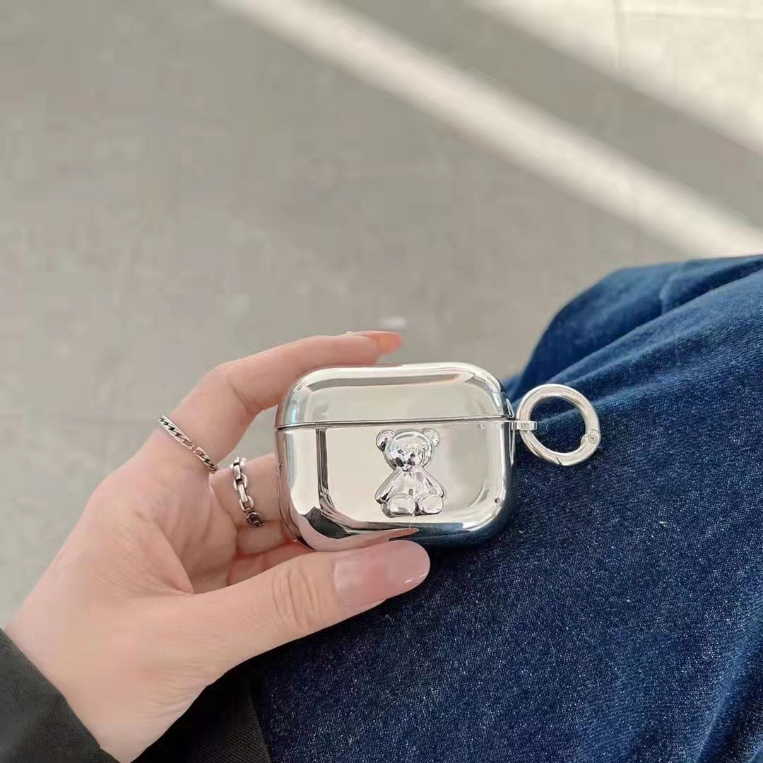 Chrome Chain Bear AirPods Case