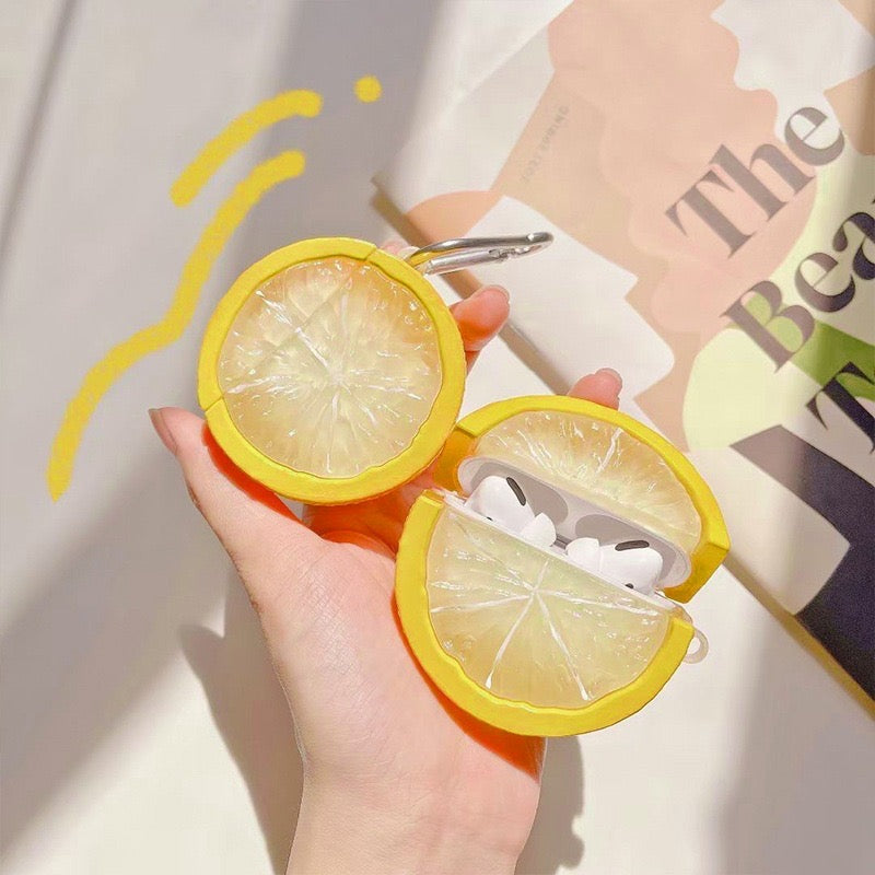 Yellow Lemon AirPods Case