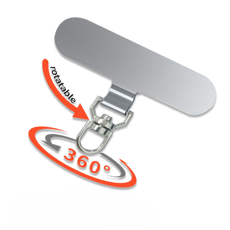 Rotatable Metal Tether Tab for Lanyard (Capsule-Shaped)