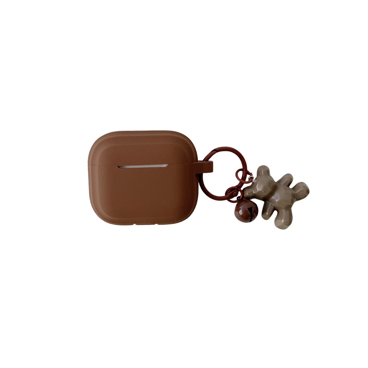 Brown Bear Sleigh Bell AirPods Case