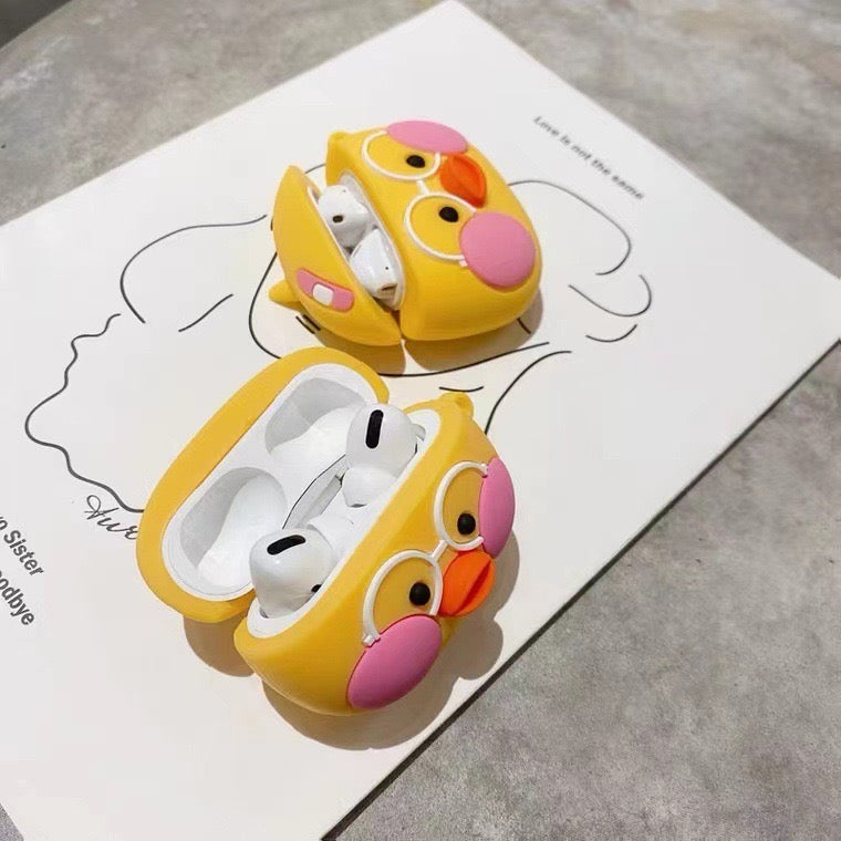 Chicken Bandage Glasses AirPods Case