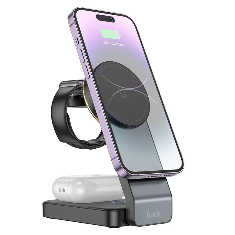 Folding 3-in-1 Magnetic Wireless Fast Charger - SKmobile Canada