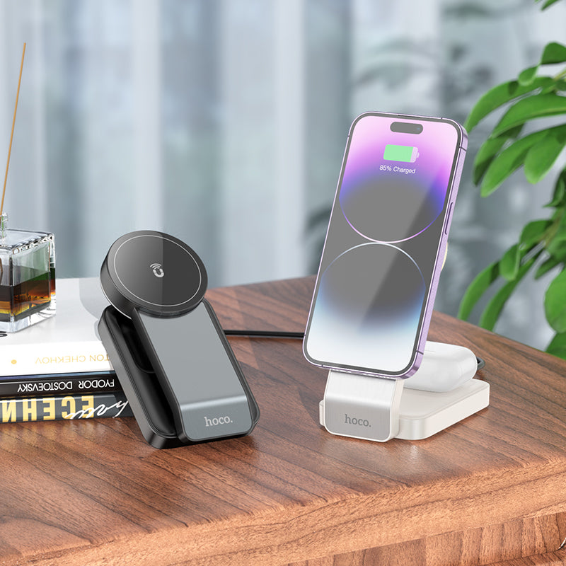 Folding 3-in-1 Magnetic Wireless Fast Charger - SKmobile Canada