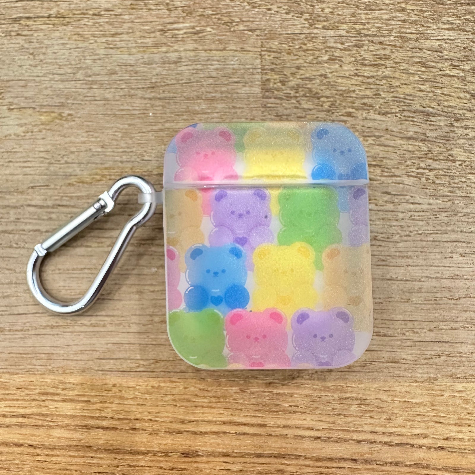 Colourful Bears Transparent AirPods Case