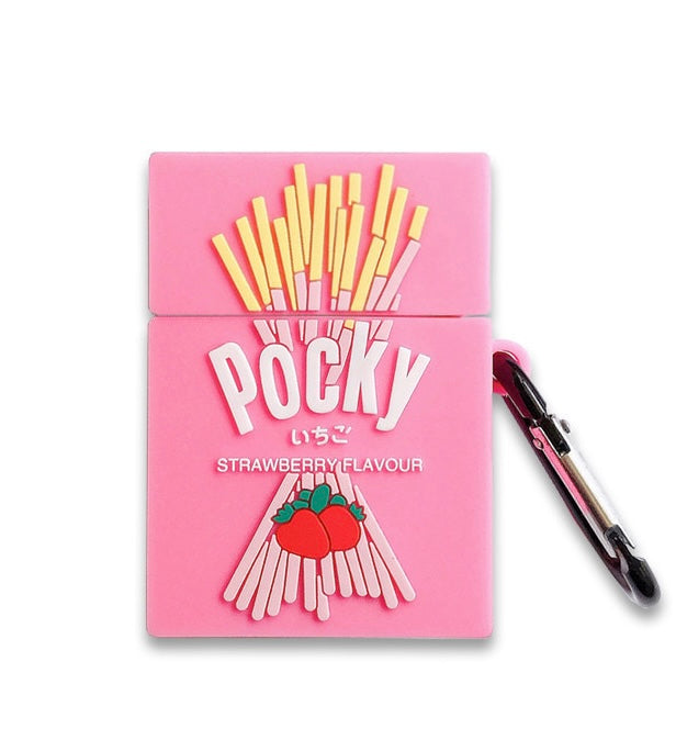 Pink Strawberry Pocky AirPods Case