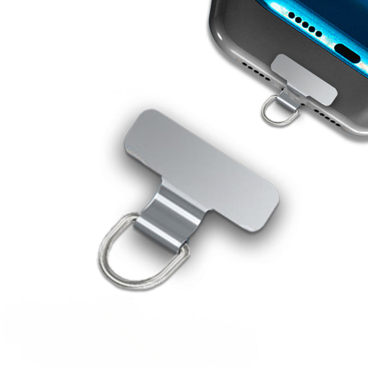 Metal Tether Tab for Lanyard (Small Rectangle)