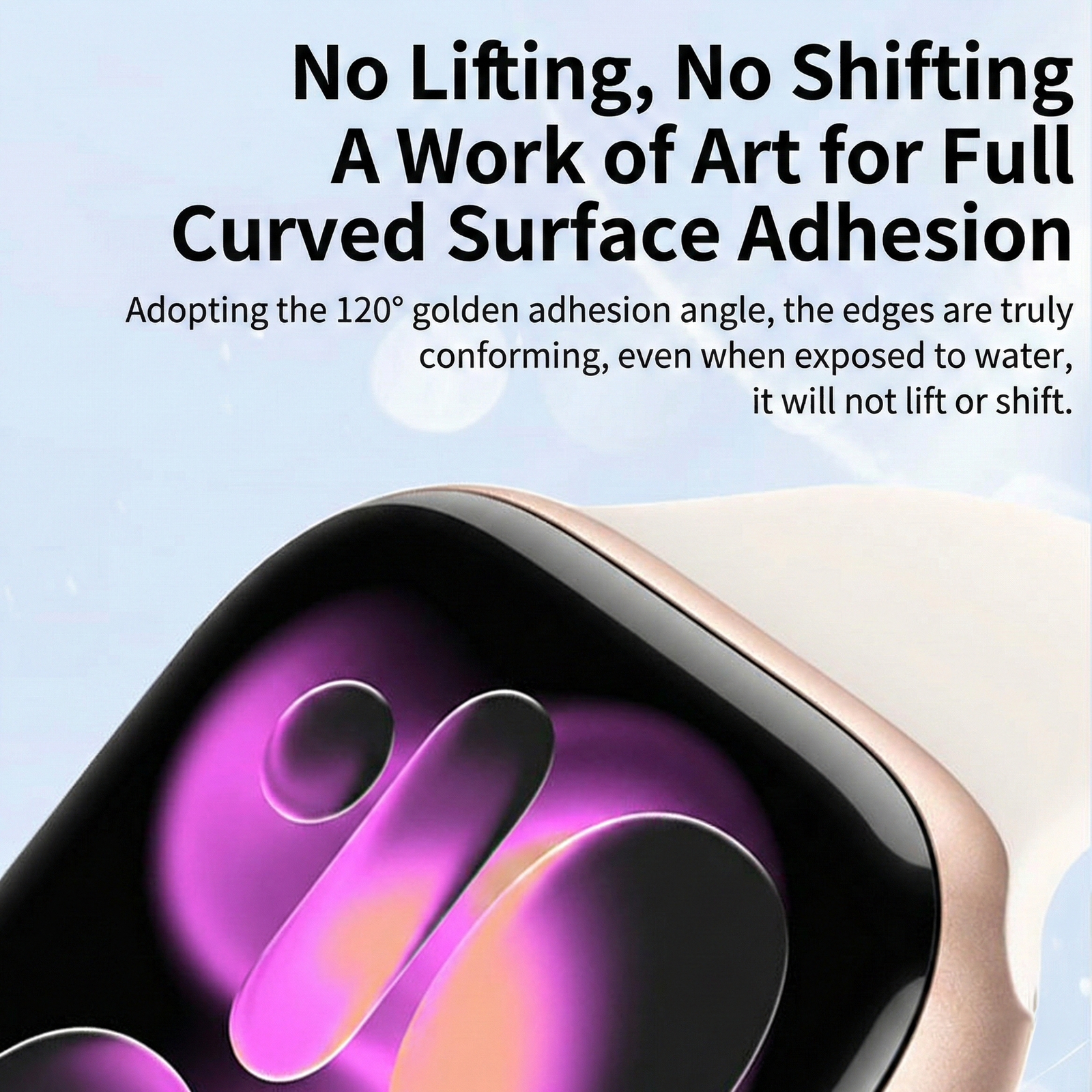 Edge-to-Edge 3D Curved Flexible Ceramic Screen Protector for Apple Watch