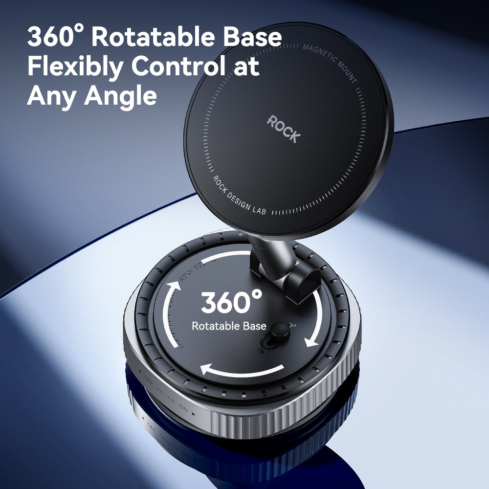 ROCK QS6 Vacuum Suction Cup Magnetic Phone Holder