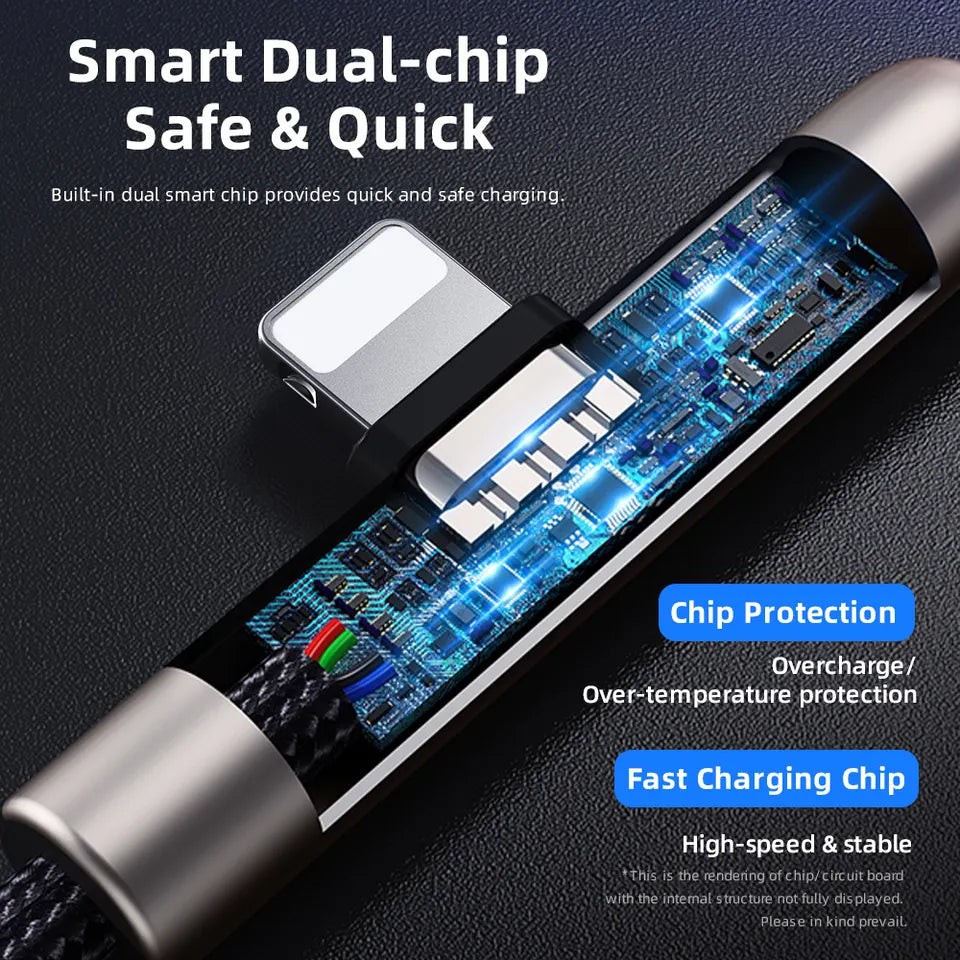 Rock Braided USB-C to Lighting Charge and Data (2m) - SKmobile Canada