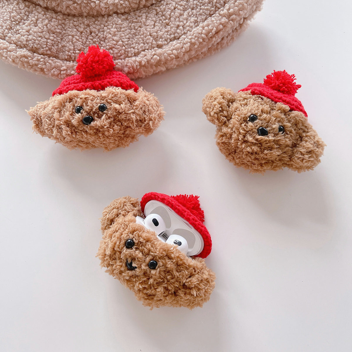 Rabbit Knitting Wool AirPods Case