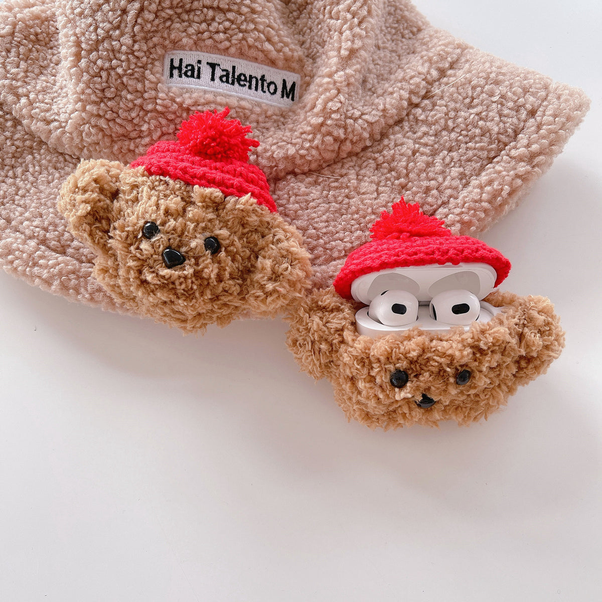 Rabbit Knitting Wool AirPods Case