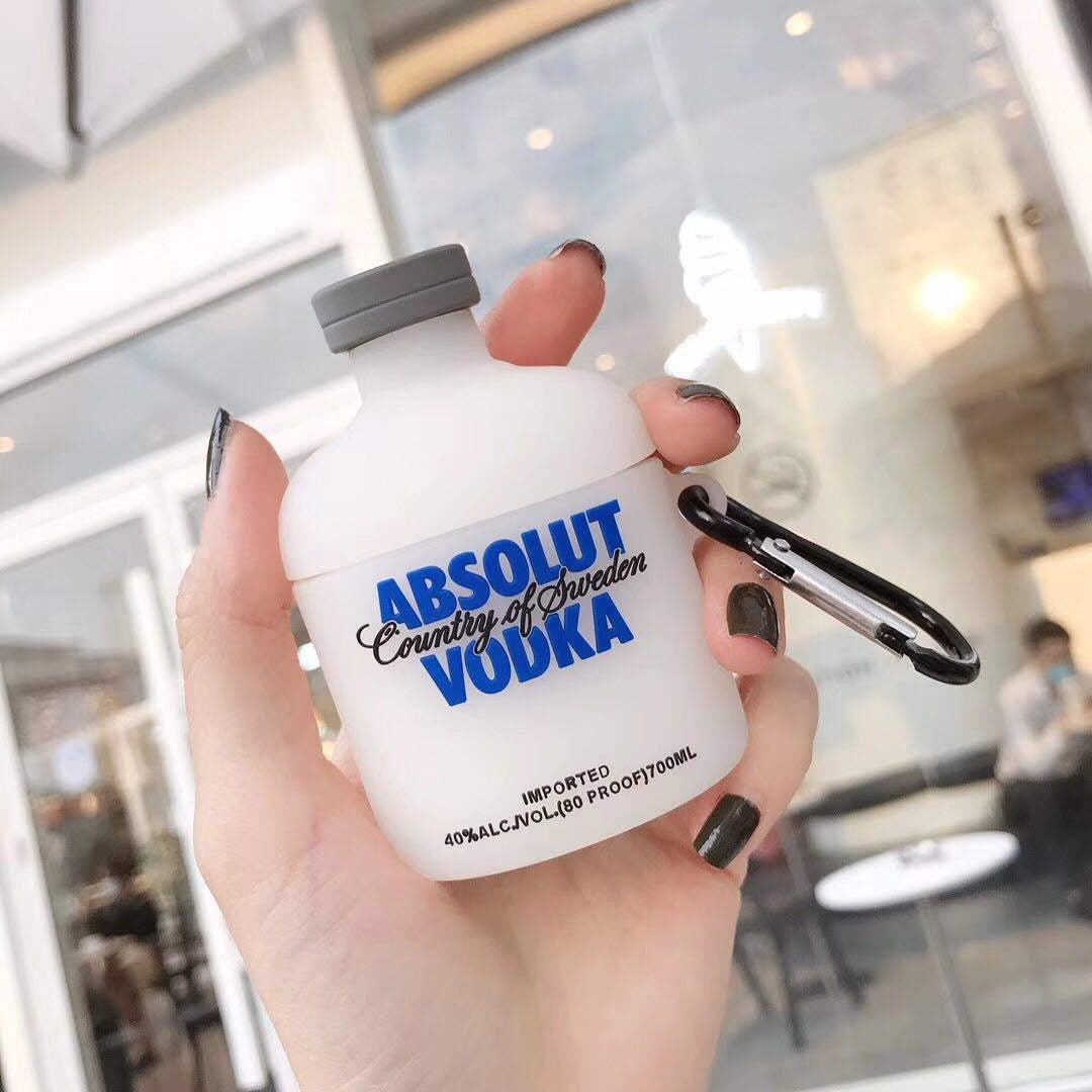 Vodka Alcohol Bottle AirPods Case