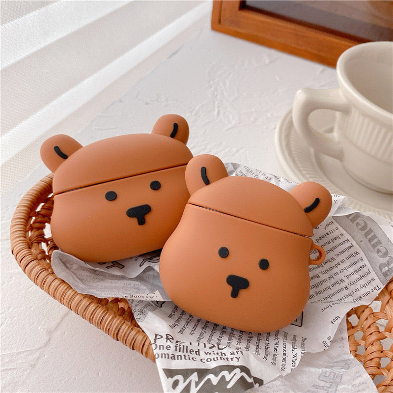 Brown Little Bear AirPods Case