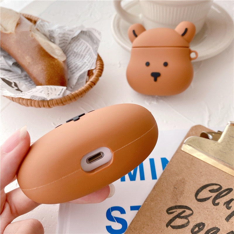 Brown Little Bear AirPods Case