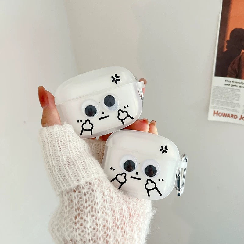 Funny Eyeball Fingers AirPods Case