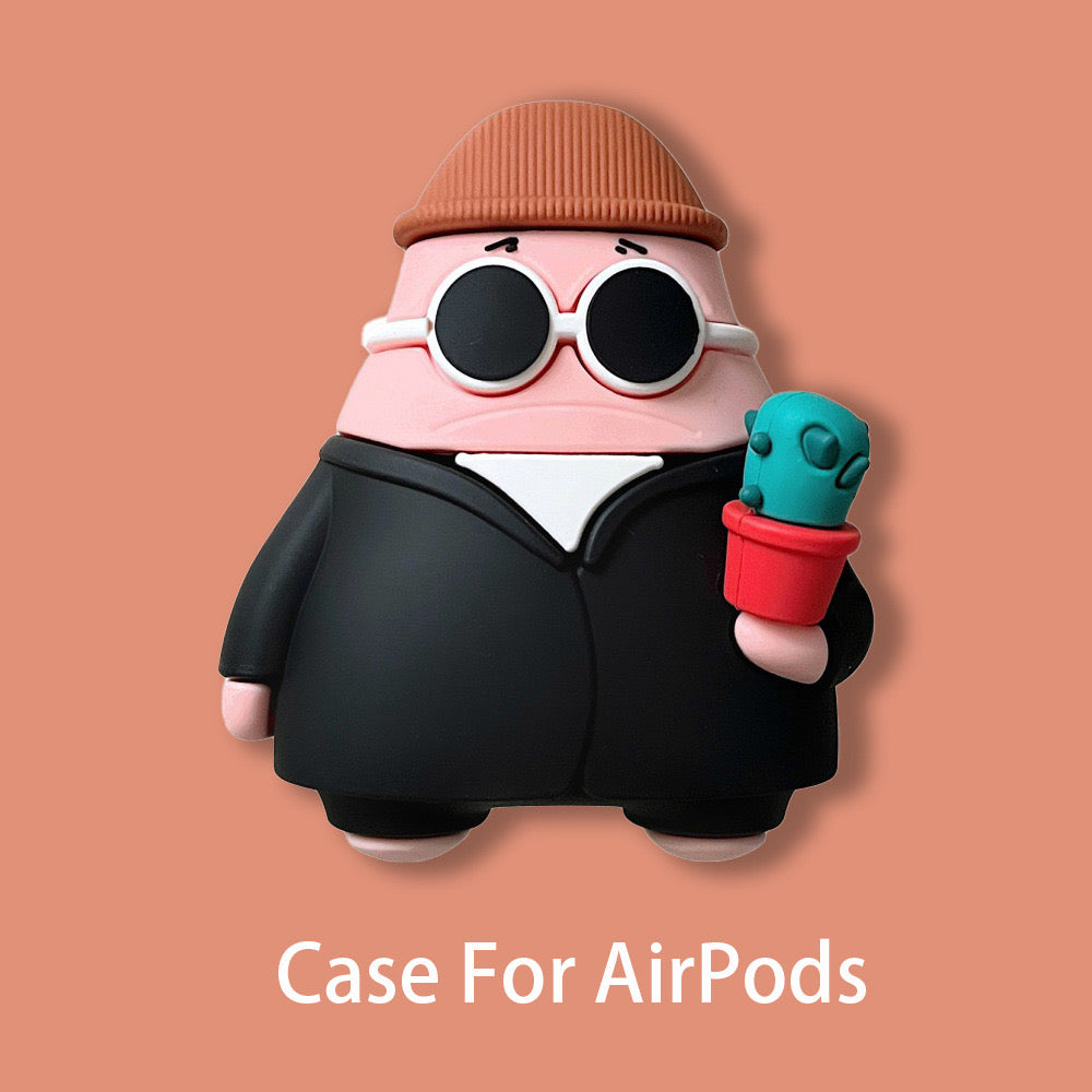 Mystery Man Cactus AirPods Case