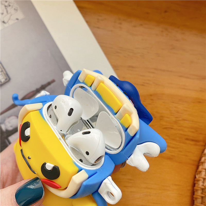 Blue Hat Cartoon AirPods Case
