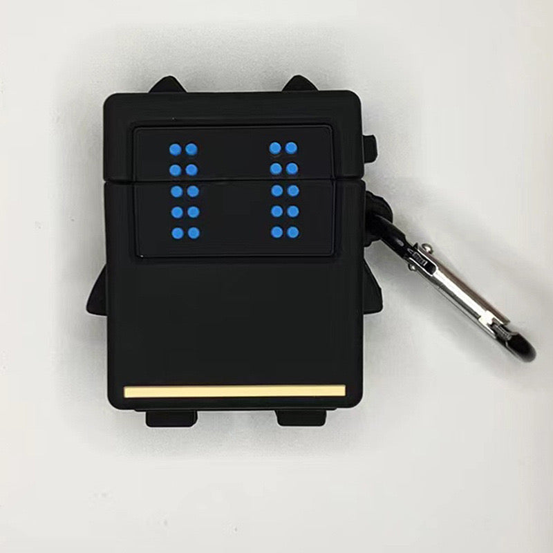 Black Standing Robot AirPods Case