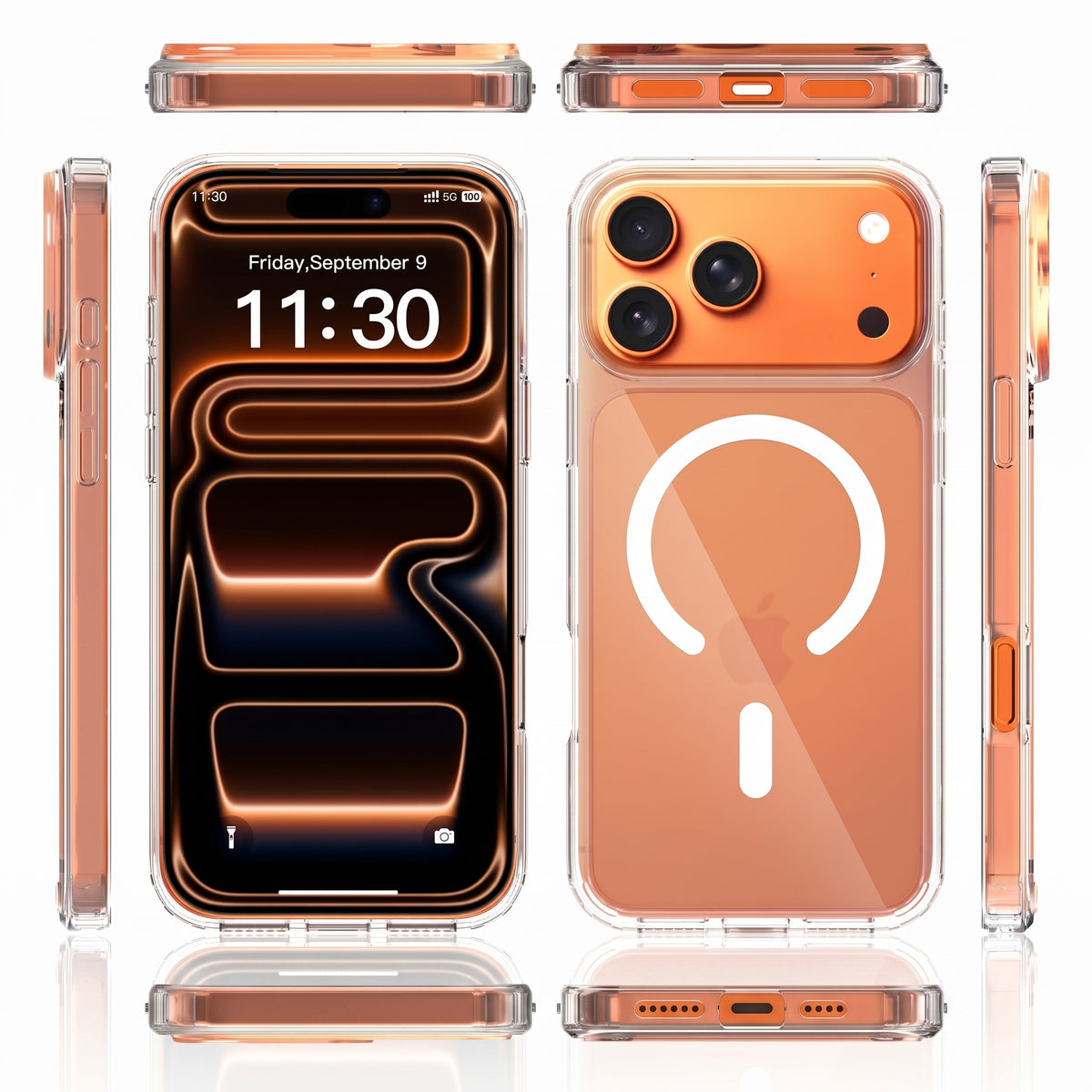 Ultra-Clear Strong Magnetic Suction Transparent Case for iPhone