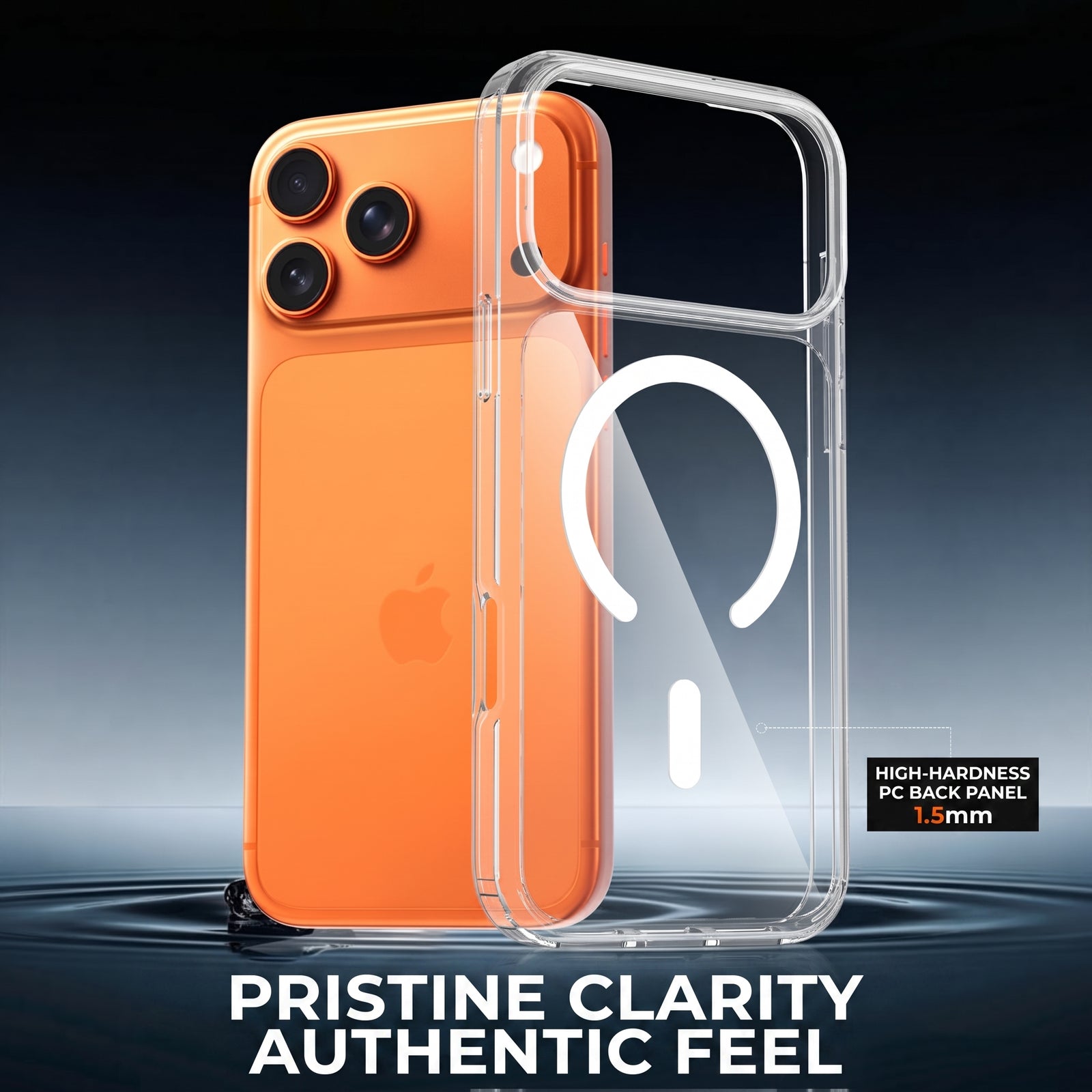Ultra-Clear Strong Magnetic Suction Transparent Case for iPhone