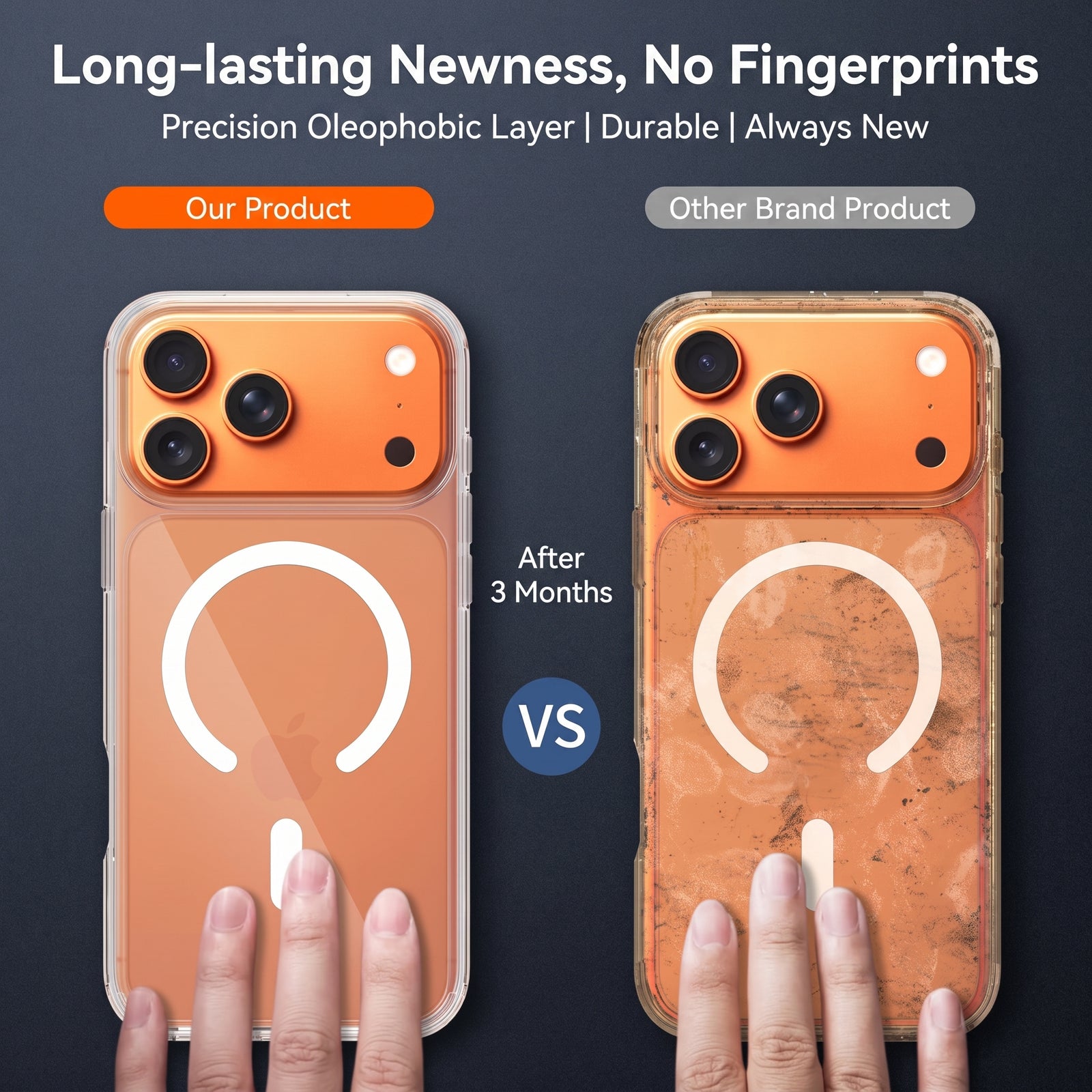 Ultra-Clear Strong Magnetic Suction Transparent Case for iPhone