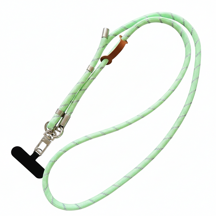 Mint Green Braided Rope Adjustable Crossbody Phone Lanyard & Strap