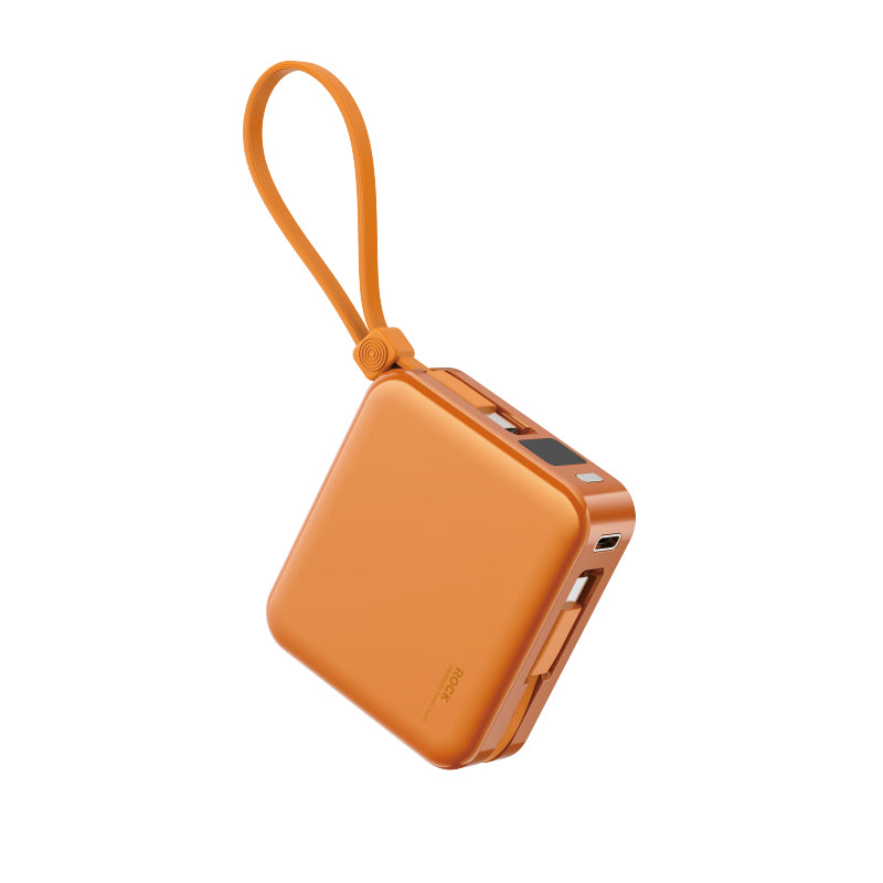 3C Certified P73 PD 22.5W Fast Charging Power Bank with Built-in Dual Cables (10000mAh)